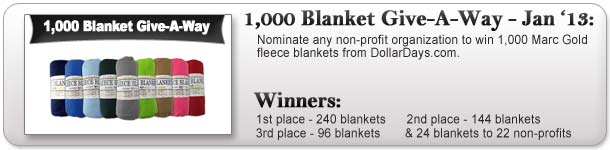 1,000 Blanket Giveaway