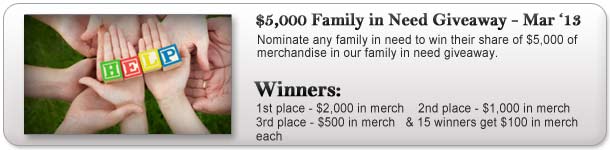 $5,000 Family in Need Giveaway