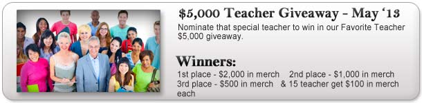 $5,000 Favorite Teacher Giveaway