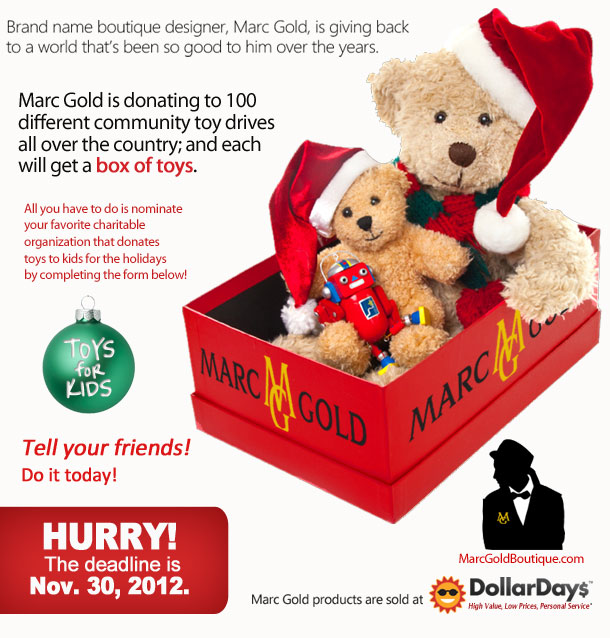 DollarDays is donating 100 boxes of toys