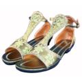 Women's Sequined Green Sandals
