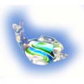 Beautiful Glass Dolphin Paperweight