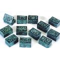 Assorted Carved Soapstone Boxes