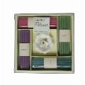 136 Pc Incense Set w/ Rose Ceramic Holder