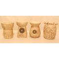 4 ASST DESIGN CERAMIC OIL BURNERS