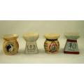 3" Ceramic Oil Burners - Assorted Asian Themes