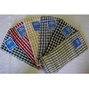 yarn dyed mini check kitchen towel