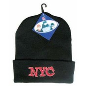 Black Winter Pull Over Hat