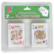 2 Pack Plastic Coated Playing Cards
