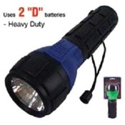 Big Flashlight Torch with Grip switch uses D cells
