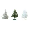 16" Christmas Tree- Green/White/Silver