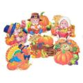 Thanksgiving Glittered Clings- 4 Styles