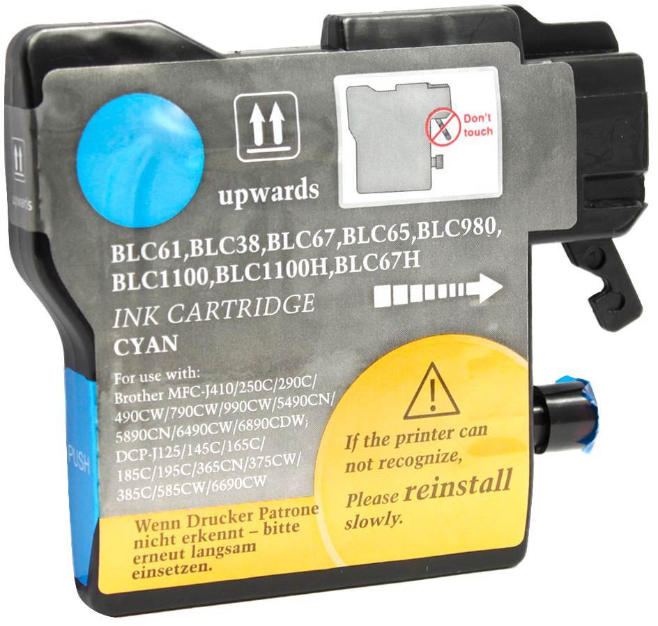 Compatible Brother LC61 Cyan Ink Cartridge - LC61C