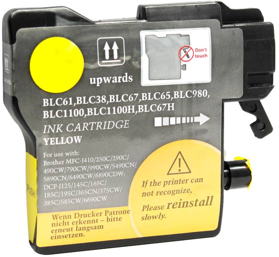 Compatible Brother LC61 Yellow Ink Cartridge - LC61Y
