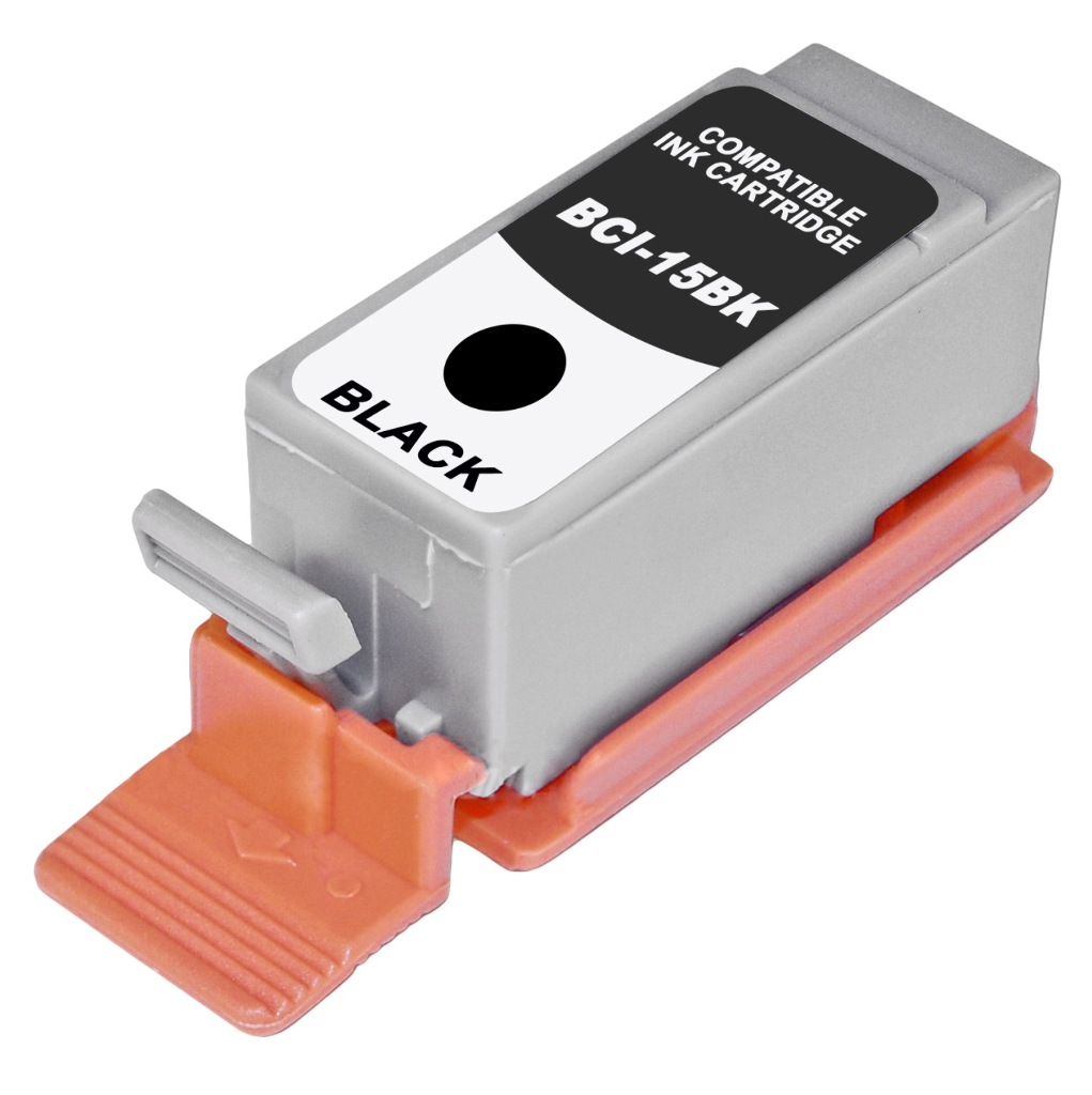 Compatible Canon BCI-15BK (BCI15BK) Black Ink Cartridge