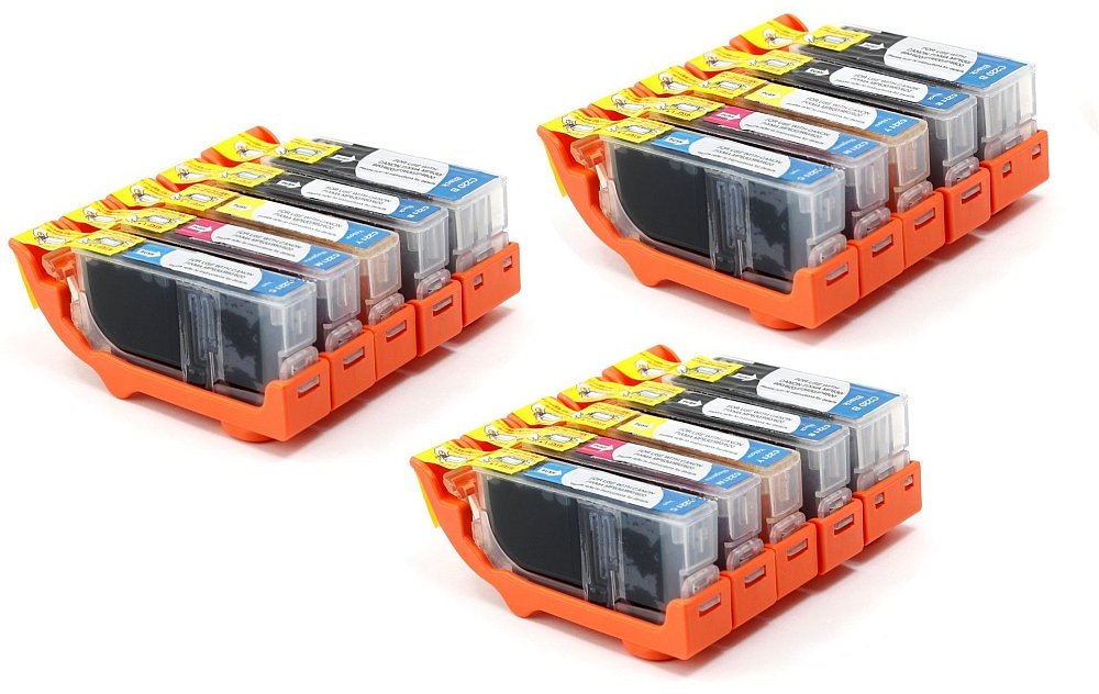 Compatible PGI-220 + CLI-221 Value 15-Pack: 3 ea color
