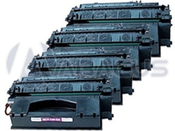 Compatible HP Q7553X High Yield Black Toner 4-Pack