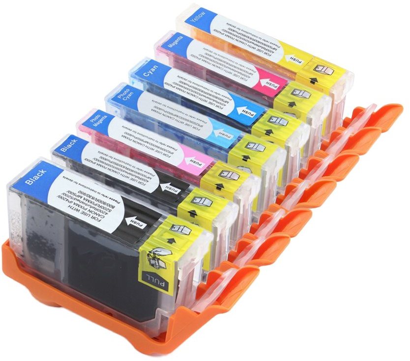 Compatible Canon PGI-5/CLI-8 (w/chip) 7-Pack - 1 SET