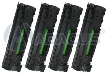 4-PK Compatible HP 85A (CE285A) Black Toner Cartridges