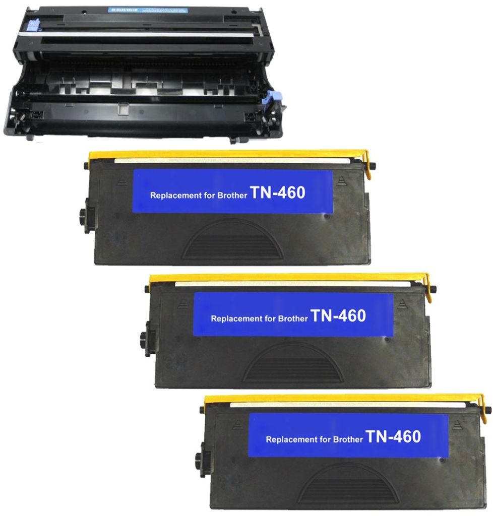 Compatible Brother DR400 Drum Unit + 3 x TN460 Toner