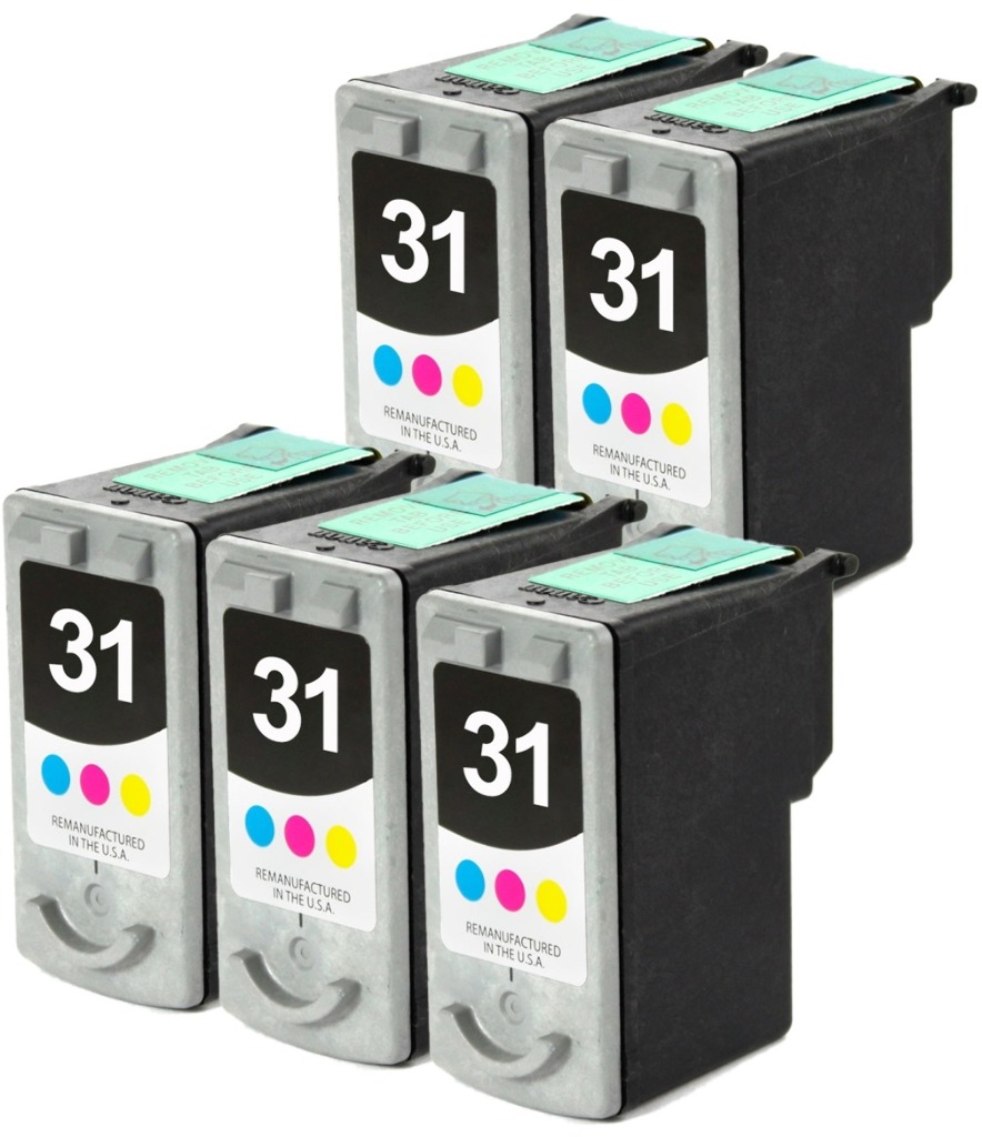 Remanufactured Canon CL-31 Color Ink Cartridge (5-Pack)