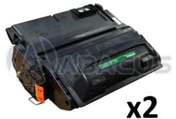 Reman HP 42A (Q5942A) Black Toner Cartridge (2-Pack)