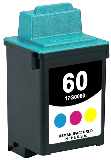 Remanufactured Lexmark 17G0060 / 60 Color Ink Cartridge