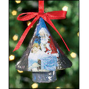 Adoring Santa Tree Shaped Orn