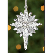 Stained Glass Bethlehem Star Ornament