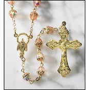 Pink Capped Rosary