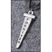 Forgiven Pendant On Black Cord
