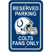INDIANAPLOIS COLTS 12X18 PARKING SIGNS