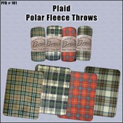 Plaid Polar Fleece Throw