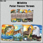 Wildlife Polar Fleece Throw