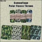 Camouflage Polar Fleece Throw