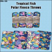Tropical Fish Polar Fleece Throw