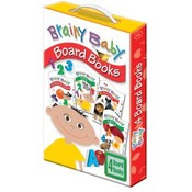 Brainy Baby 6x9 Board Books in Vertical Carry Case