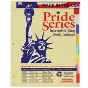 3-Ring Binder Paper Dividers w/ 8-Insertable Color