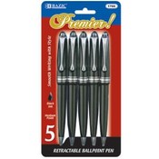 BAZIC Premier Black Retractable Pen