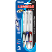 BAZIC Fusion Retractable Pen w/ Cushion Grip (5/Pa