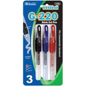 BAZIC G-220 Asst. Color Jumbo Ink Tank Mini Gel-Pe