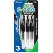 BAZIC G-220 Black Color Jumbo Ink Tank Mini Gel-Pe
