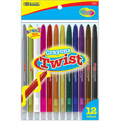 BAZIC 12 Color Propelling Crayon