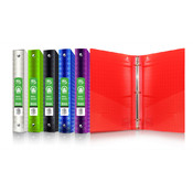 BAZIC 1" Diamond Poly 3-Ring Binder