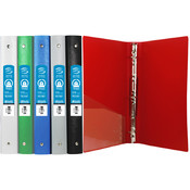 BAZIC 1" Matte Color Poly 3-Ring Binder w/ Pocket