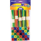 BAZIC Colored Wood Blocks &amp; Sticks