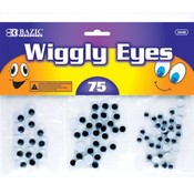 BAZIC Assorted Size Wiggly Eyes (75/Pack)