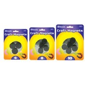 BAZIC 3 Assorted Size Round Craft Magnets