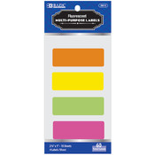 BAZIC 2 3/4" X 1" Fluorescent Multipurpose Label