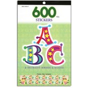 Alphabetical Series Assorted Sticker (600/Pack)